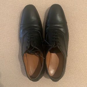 Men’s shows Zara leather black perfect condition size 43 made in Spain
